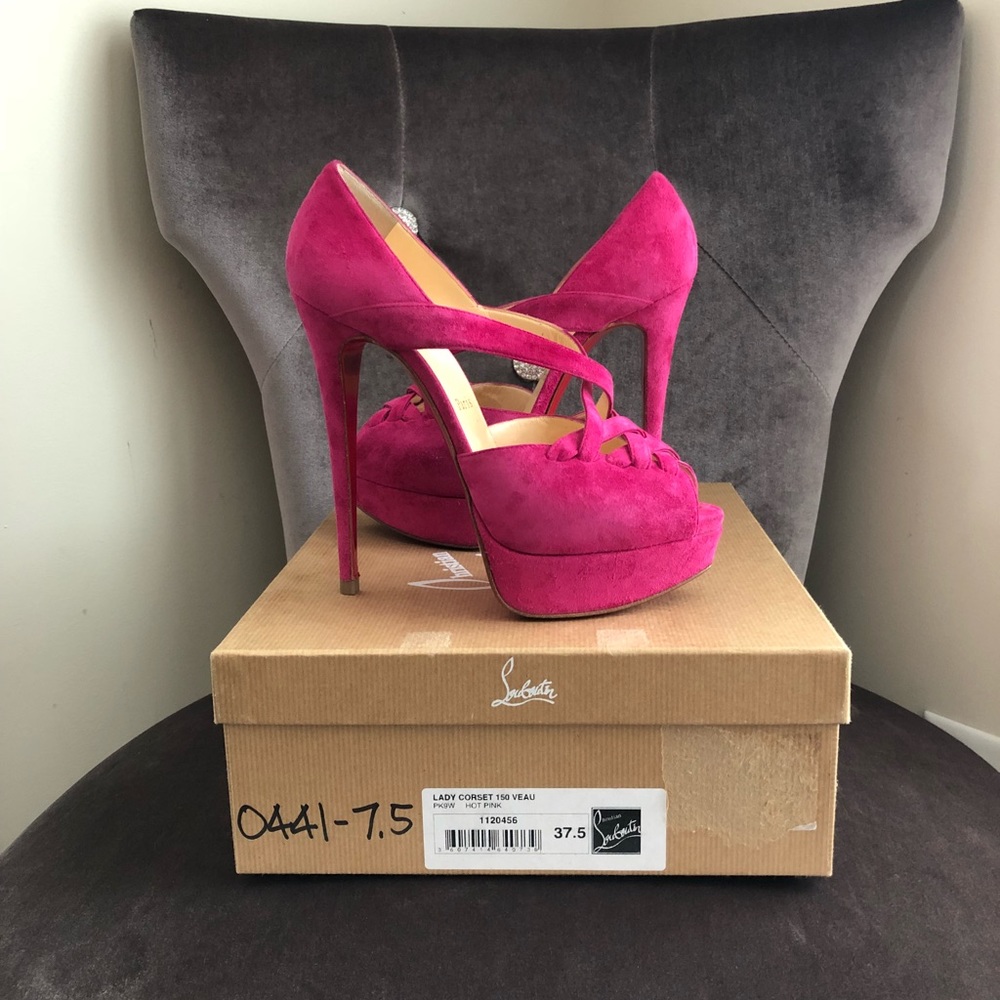 Christian Louboutin Lady Corset platform heels